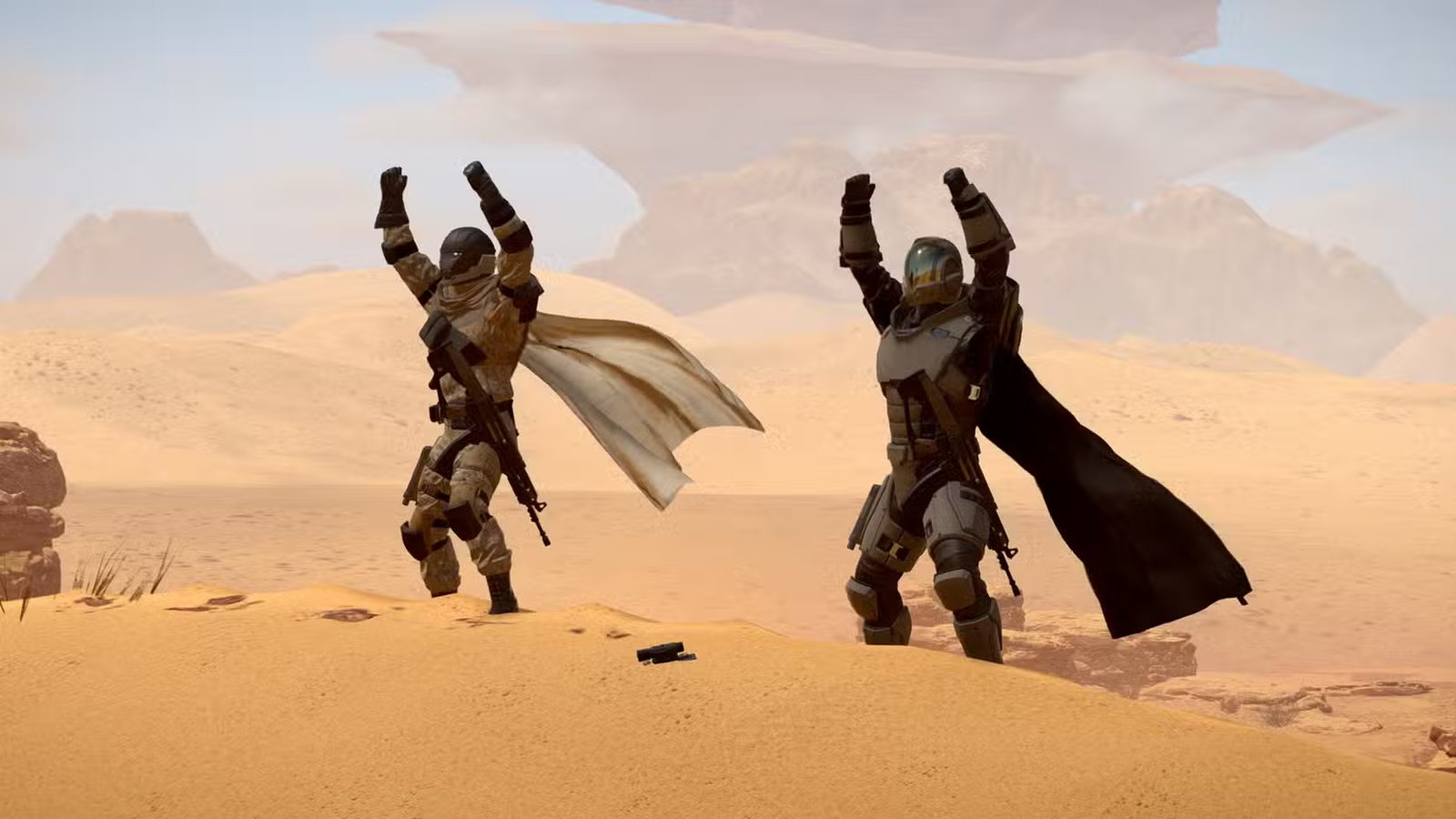 Helldivers 2 gameplay showing diverse environments