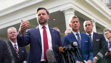 Vance pleads for 'five reasonable Democrats' to step up, end government 'hostage' situation amid aviation woes