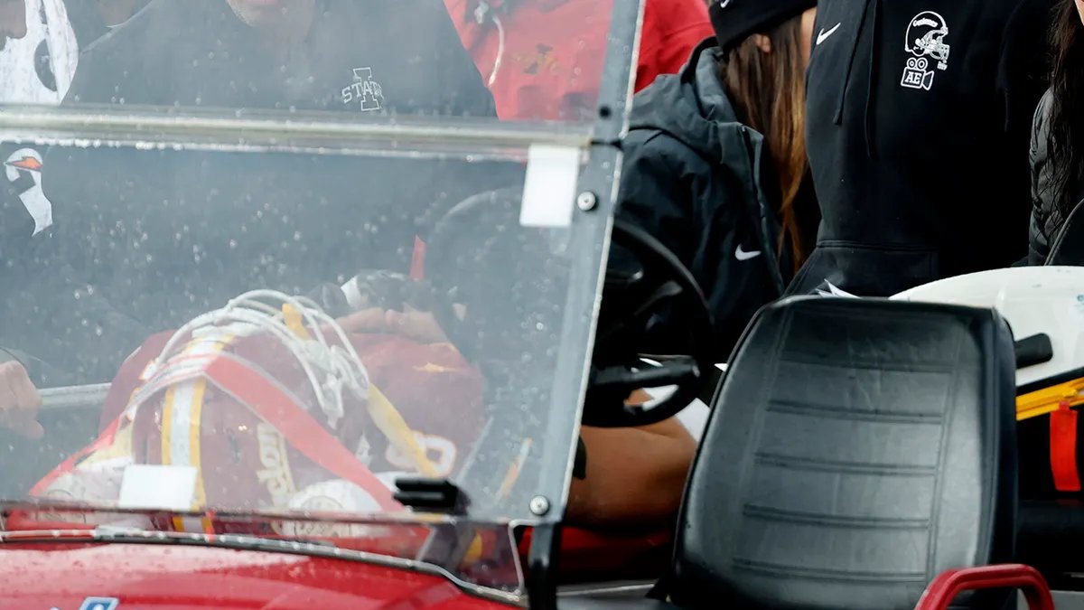 Empty football field, symbolizing the pause and reflection after the injury