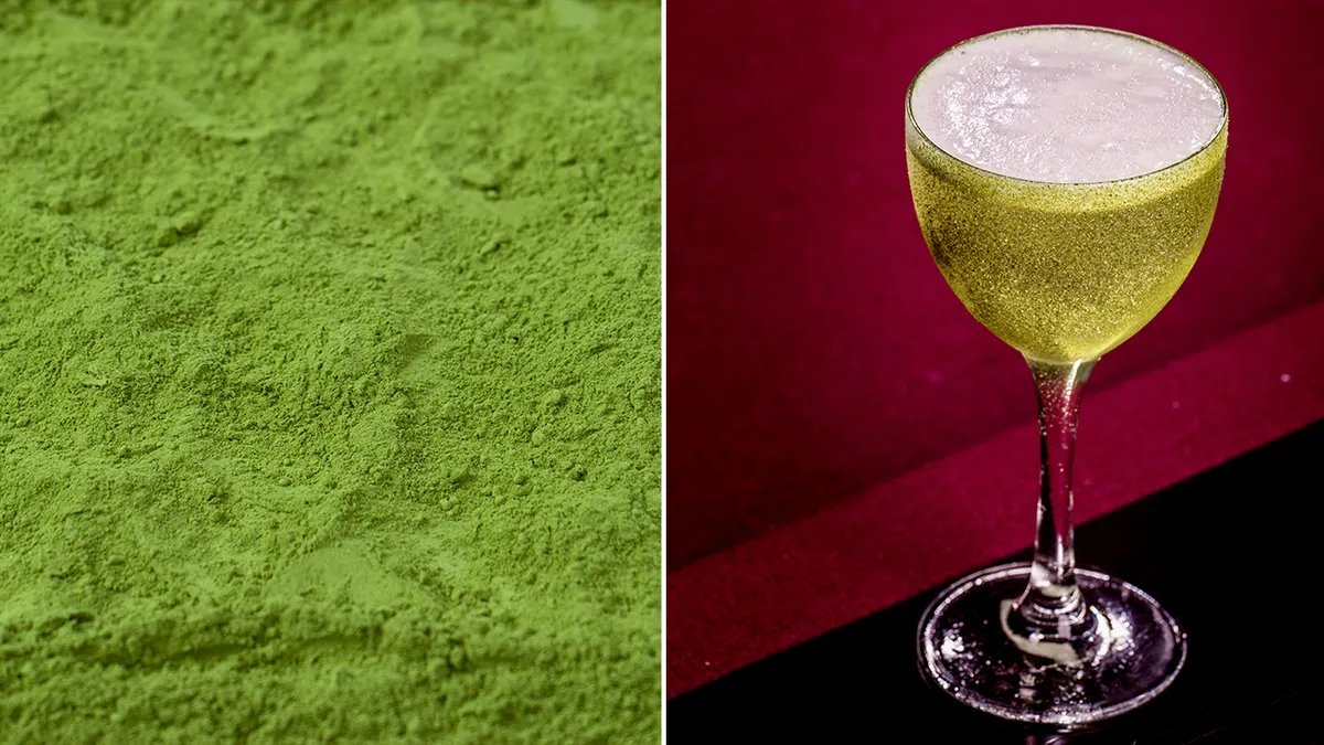 Comparison of healthy and unhealthy matcha cocktail ingredients
