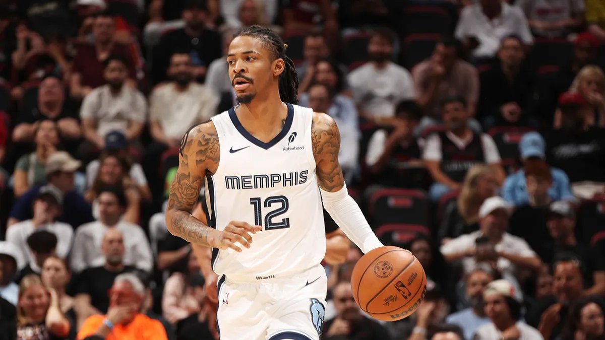 Graphic detailing NBA salary forfeiture due to Ja Morant suspended for detrimental conduct