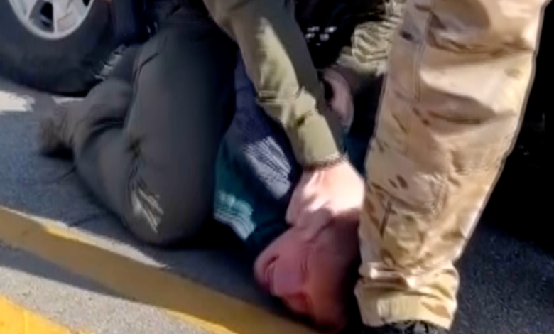 Video Shows Immigration Agent Punching Restrained Man After Car Collision Turns Into Confrontation