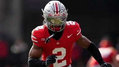 College football fans furious as Ohio State star avoids ejection after brutal hit to Penn State receiver
