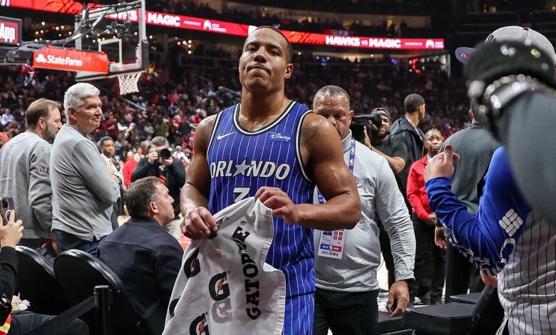 Magic's Desmond Bane ejected after spiking ball off opponent's head in loss to Hawks