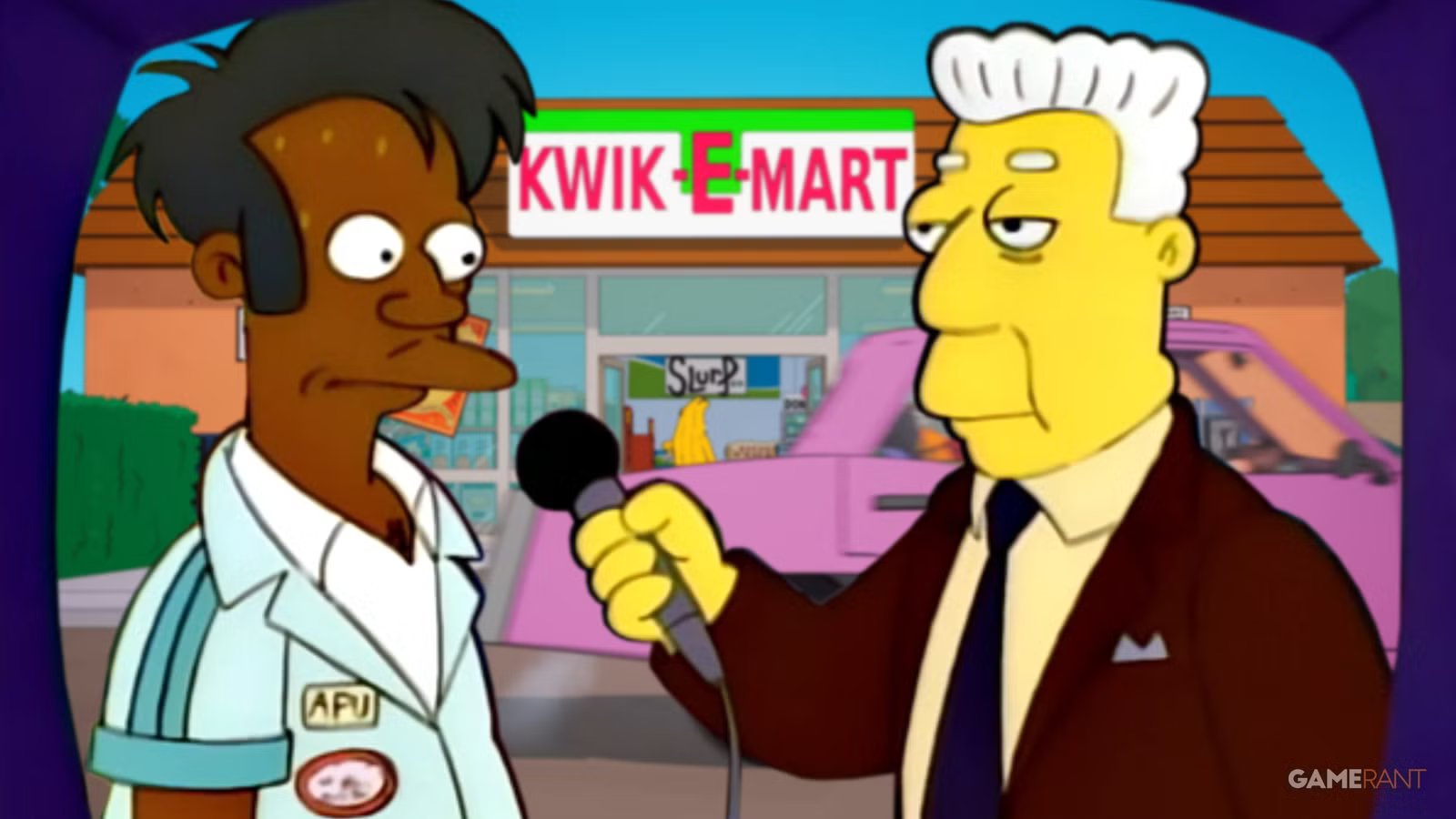Apu's incorrect skin tone in Fortnite's Moe's Tavern. Apu's incorrect skin tone in Fortnite's Moe's Tavern.