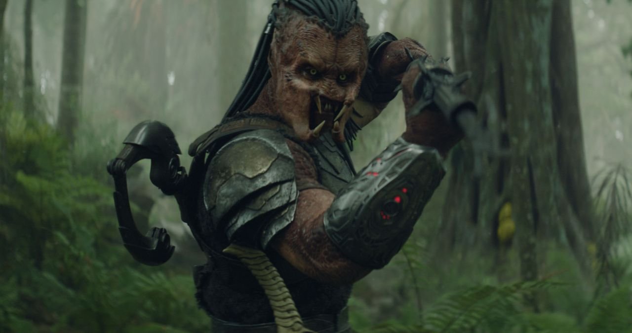 Dek, Thia, and Bud form an unlikely alliance against a dangerous backdrop in Predator Badlands.