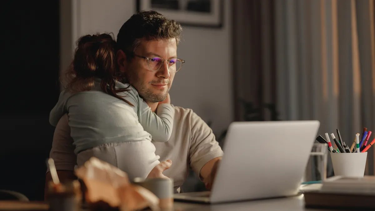 Illustration of a person using a mindfulness app