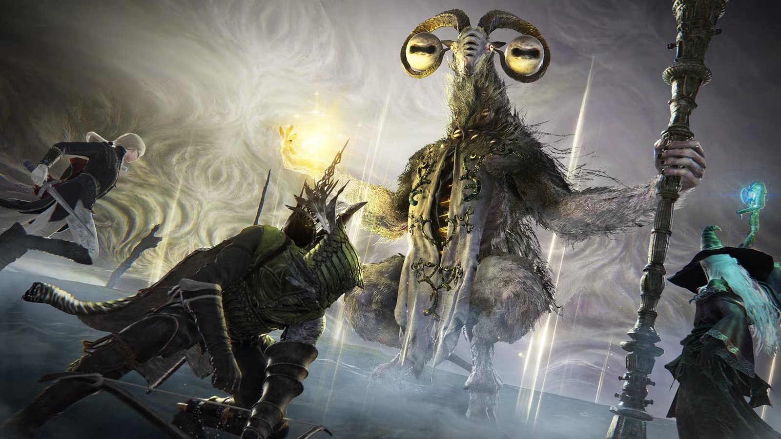 Elden Ring Nightreign player battling a boss, showcasing intense combat