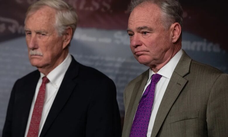 Which 8 Democratic senators voted with Republicans to end shutdown?