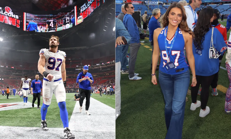 Love, glamour, and sensuality on the sidelines of Hard Rock Stadium with Joey Bosa's fiancée, Amanda Kassdikian
