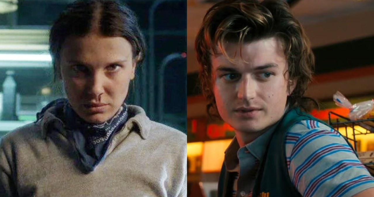 Stranger Things cast facing Vecna in the Upside Down.