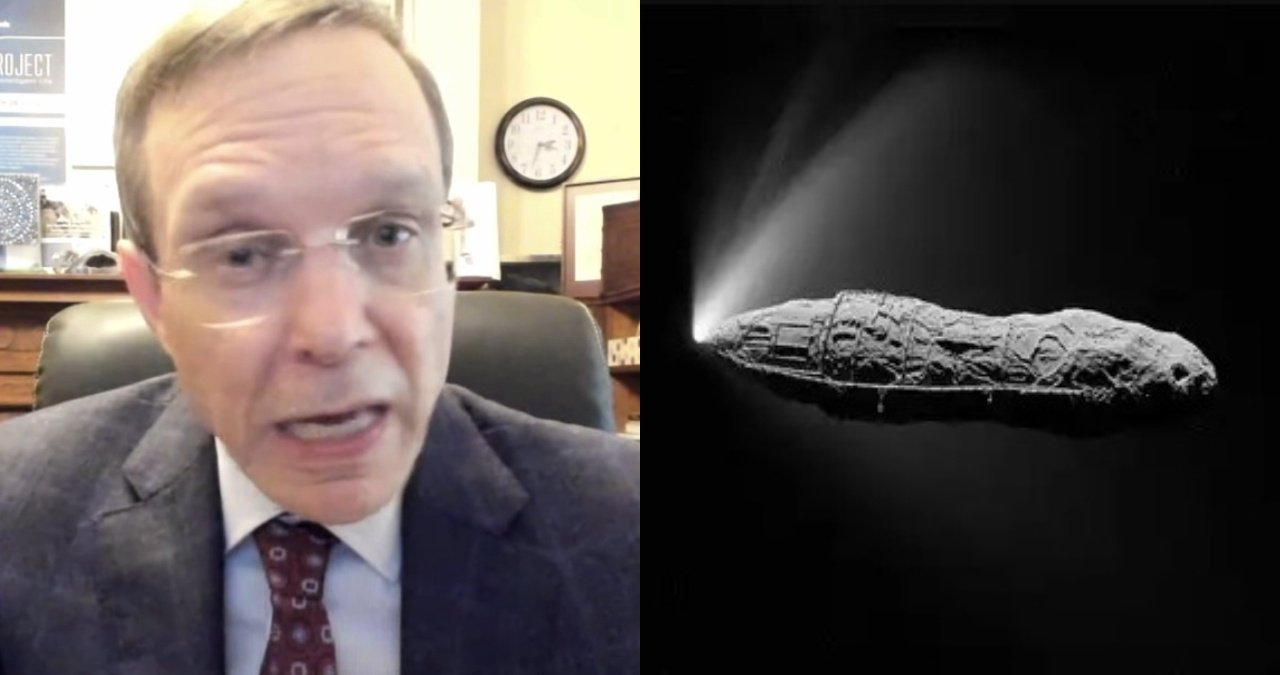 An artist's impression of an interstellar object like 3I/ATLAS, showing its unusual trajectory as it enters and leaves our solar system.