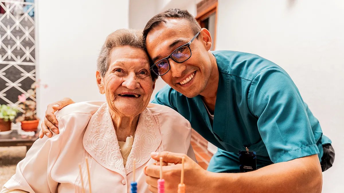 A family discussing future plans and preventative health measures around a table.