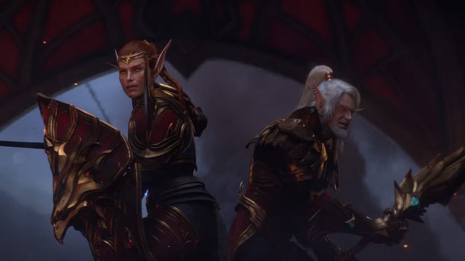 Concept art from the upcoming Midnight expansion, showcasing the new zones and environments.