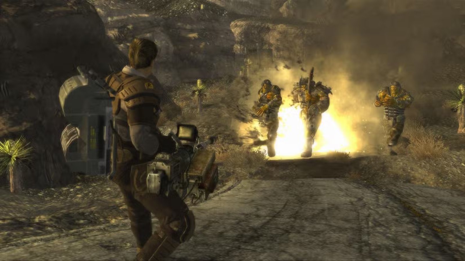 Screenshot of a dialogue wheel from Fallout New Vegas, illustrating player choice.