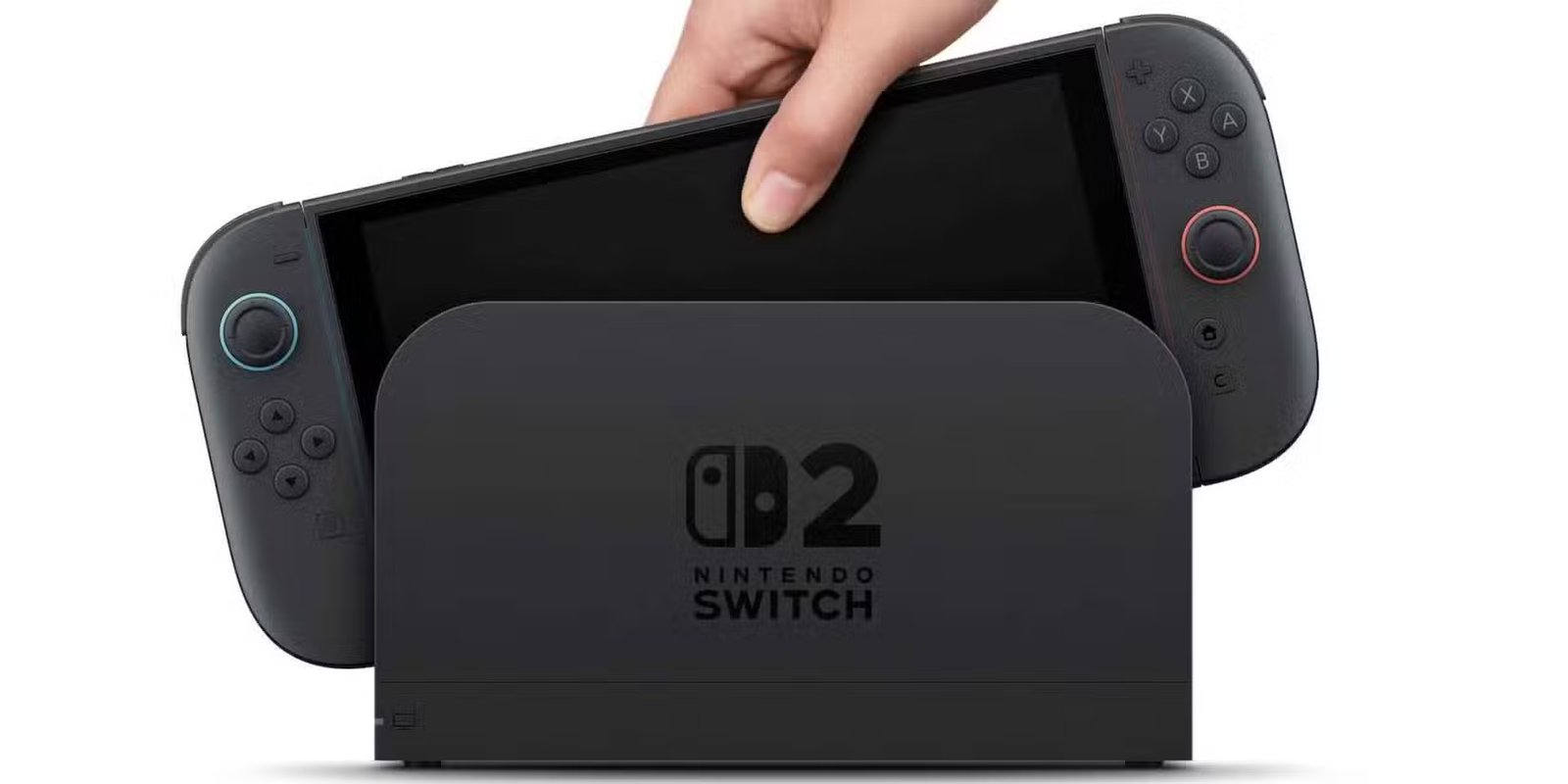 A person holding a Nintendo Switch 2.