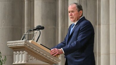 Here is what George W. Bush said at Dick Cheney's funeral