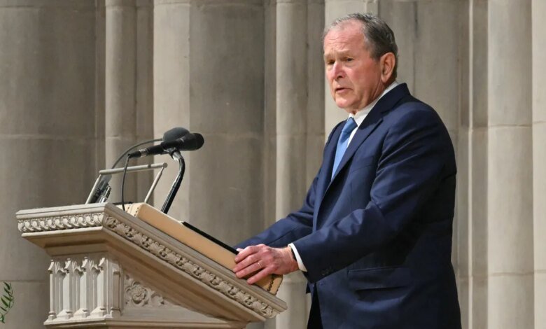 Here is what George W. Bush said at Dick Cheney's funeral