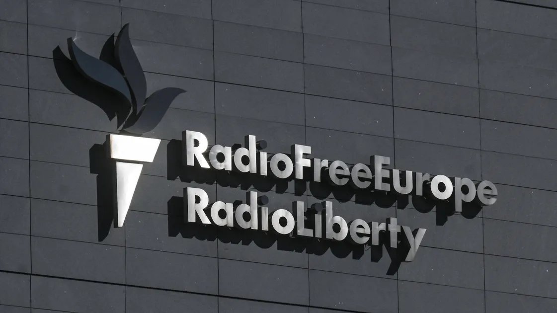 Radio Free Europe broadcasting studio, symbolizing the end of an era in Hungary.