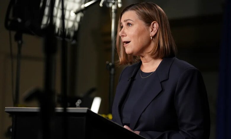 Slotkin's home target of bomb threat after Trump calls her a traitor