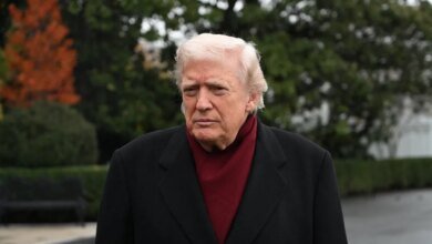 Donald Trump debuts colorful new look