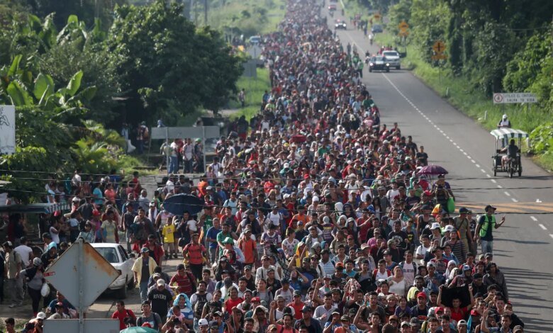 Policy changes have blocked migrant caravans from reaching US border.