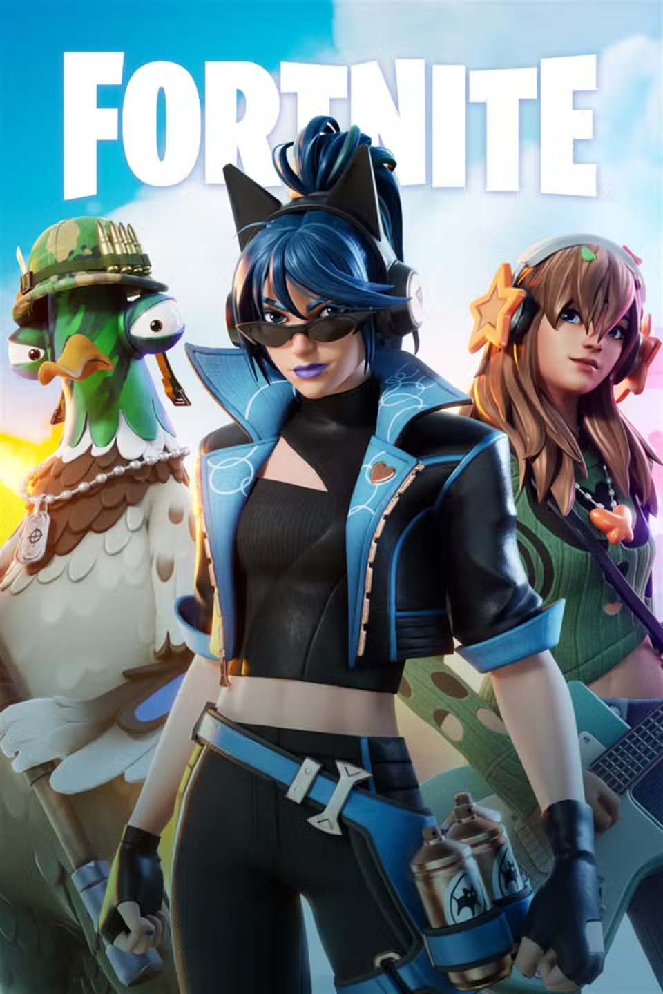 Fortnite Concert Stage: A digital stage is set up within Fortnite, ready for a musical performance, showcasing the game's event capabilities.