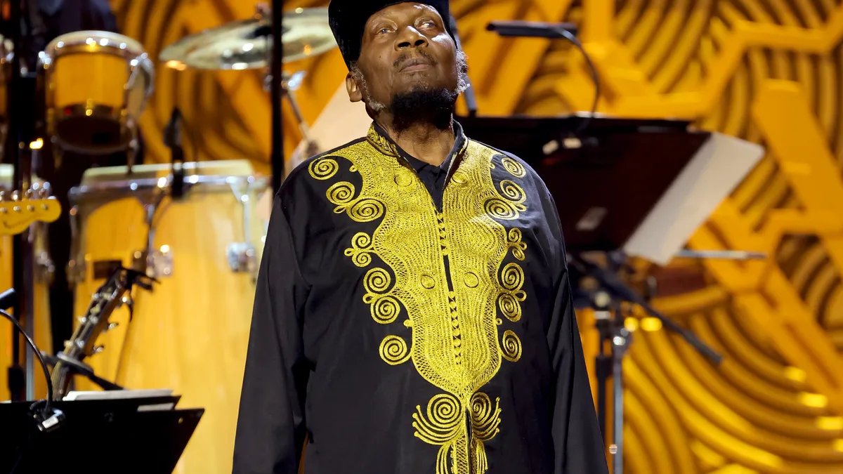 Jah Light performing on stage in the late 1970s.