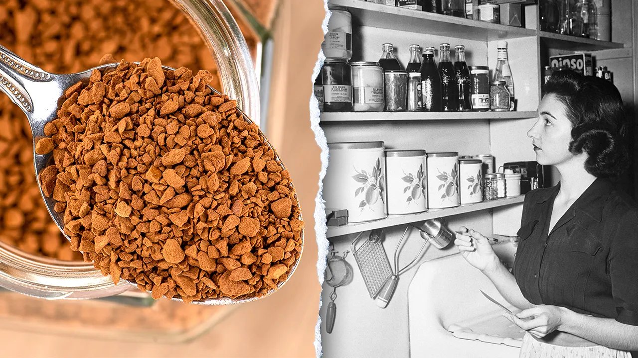 Young people enjoying retro coffee in a modern cafe setting.
