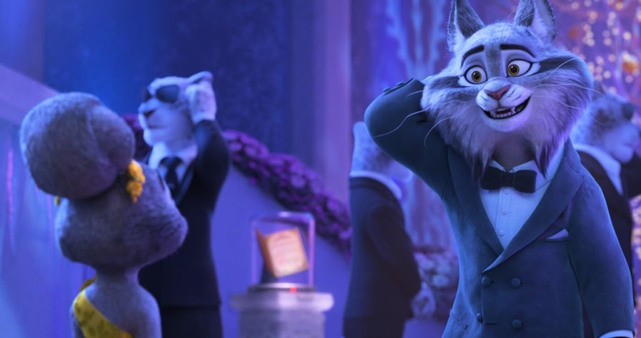 Nick Wilde looking contemplative, perhaps pondering the implications of the feather.