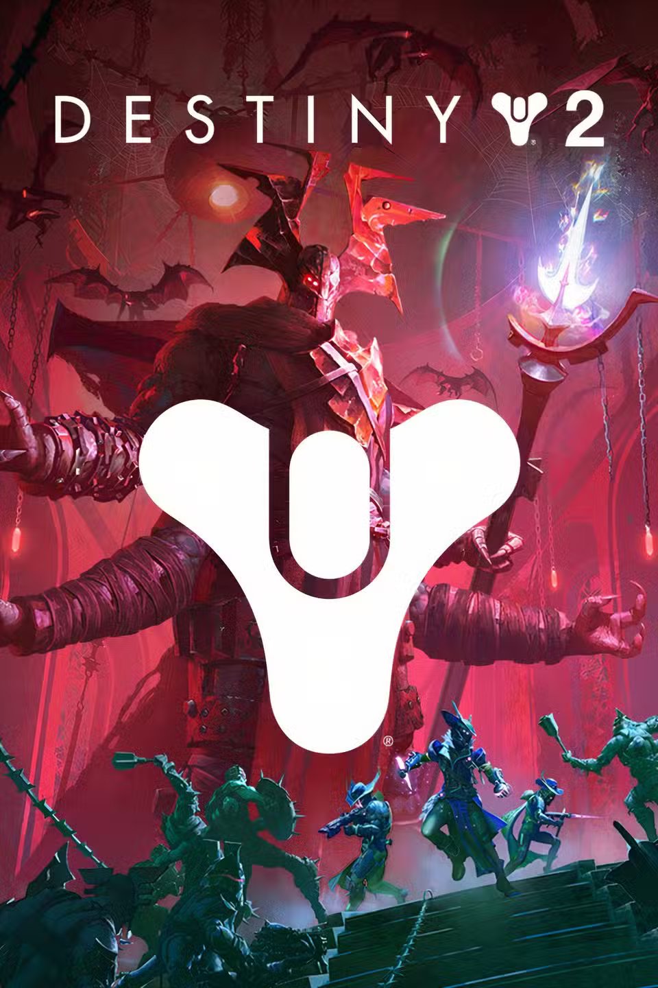 A Hunter class Guardian stealthily navigating a dark and dangerous environment in Destiny 3.