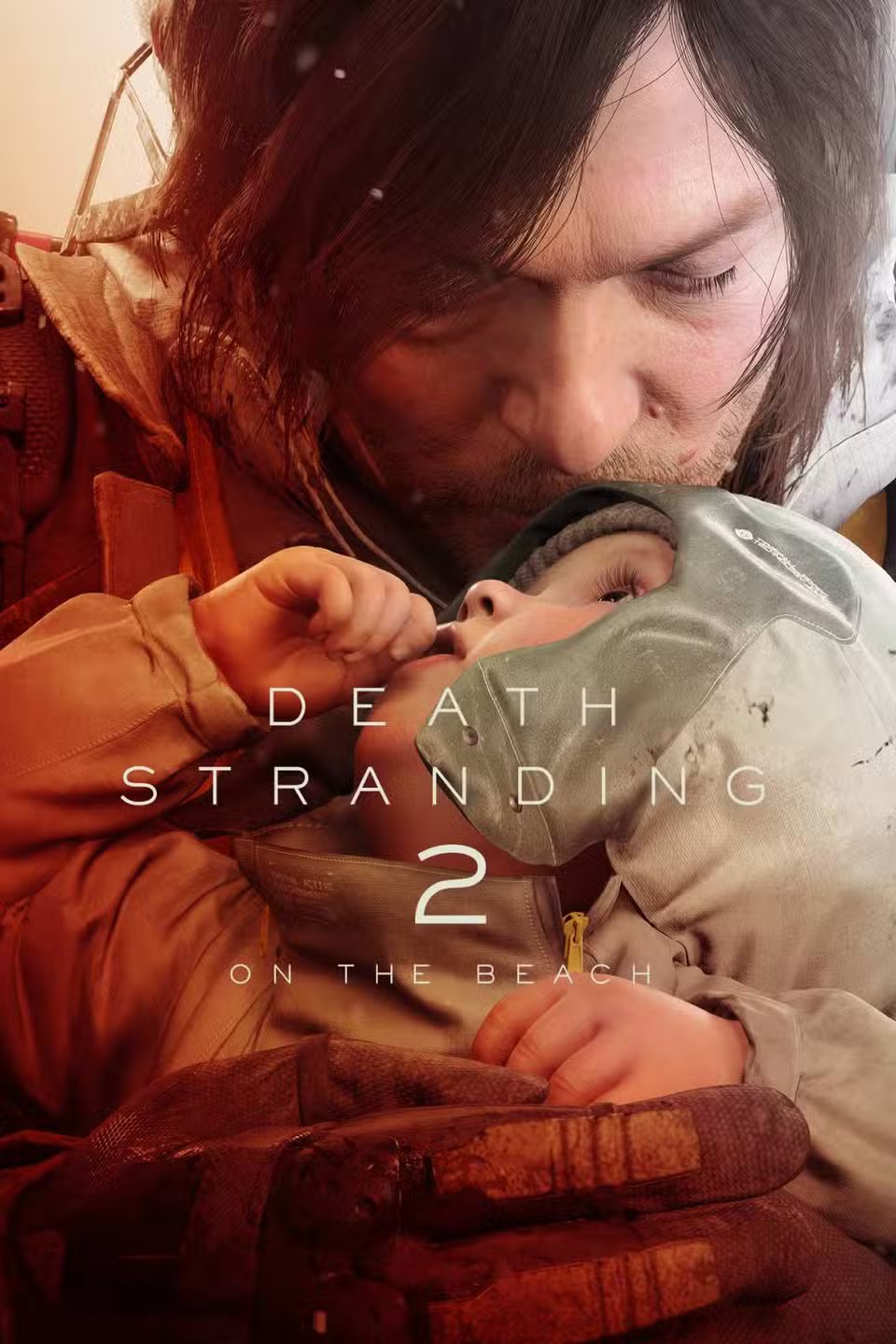 Sam Porter Bridges traversing a challenging landscape in Death Stranding 2.