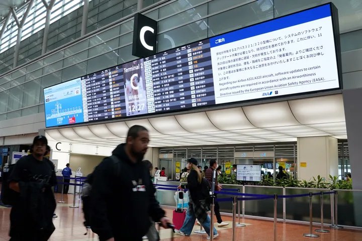 An abstract representation of software code, symbolizing the complex systems that control modern aircraft.