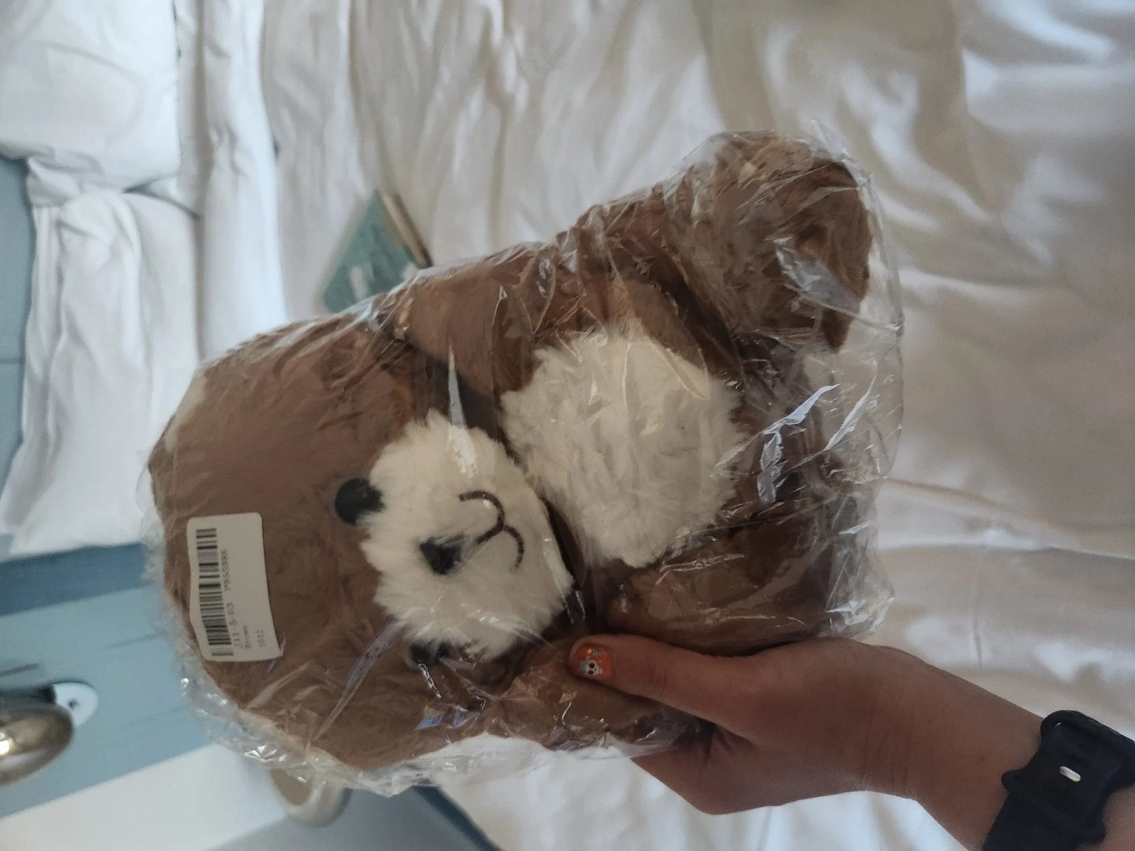 A close-up of an AI toy's microphone, highlighting potential privacy concerns.