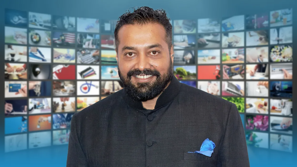 Anurag Kashyap on set, directing a scene.