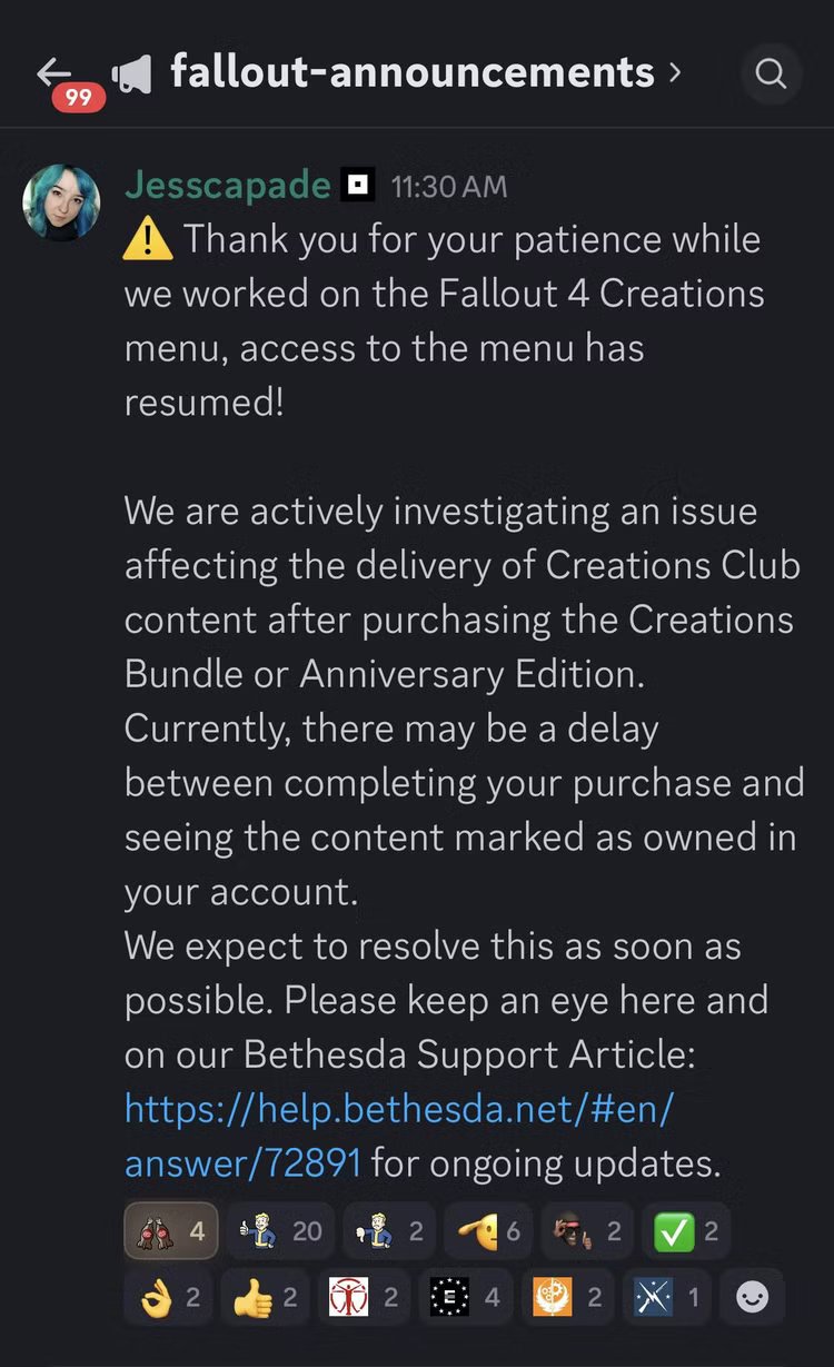 Screenshot of a Corrupted Inventory in Ethereal Horizons