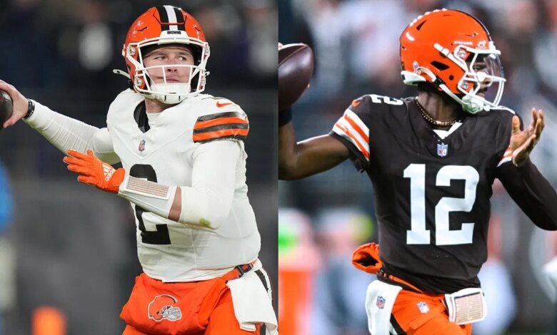Bailey Zappe gets the call as Cleveland's No. 2 while Shedeur Sanders finally steps into his first NFL start