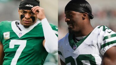 Breece Hall erupts at reporter for "Nagging" benched QB Justin Fields: "Pathetic Move"