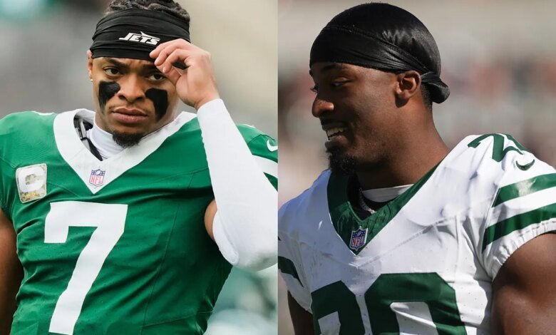 Breece Hall erupts at reporter for "Nagging" benched QB Justin Fields: "Pathetic Move"