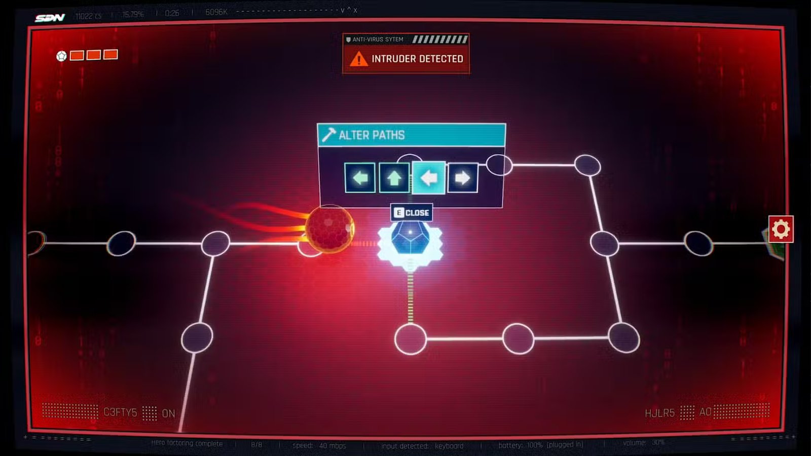 A screenshot from Dispatch showing a player attempting to collect a Chrono-Fragment, hinting at the collectible bug.