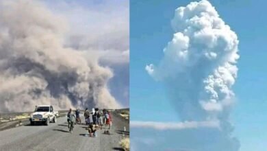 Ethiopian volcano erupts after 12,000 years, ash columns tower over rift valley; Watch video