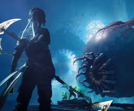 A promotional image of Charlie Cox as Captain Eva Rostova in Expedition 33.