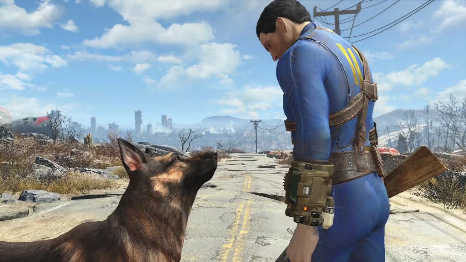 A close-up of a Pip-Boy interface in Fallout 4, symbolizing the player's connection to the game.