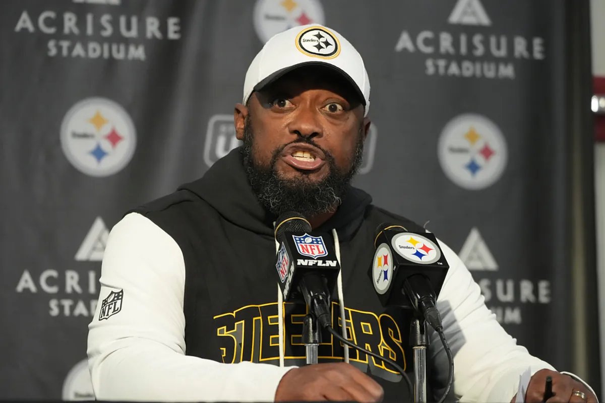 Mike Tomlin visibly angered during a press conference.