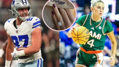 Haley Cavinder shows off the gigantic engagement ring Jake Ferguson gave her