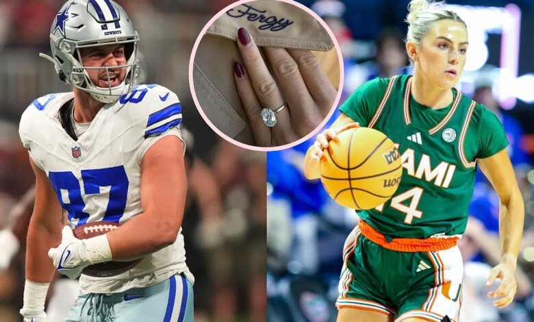 Haley Cavinder shows off the gigantic engagement ring Jake Ferguson gave her