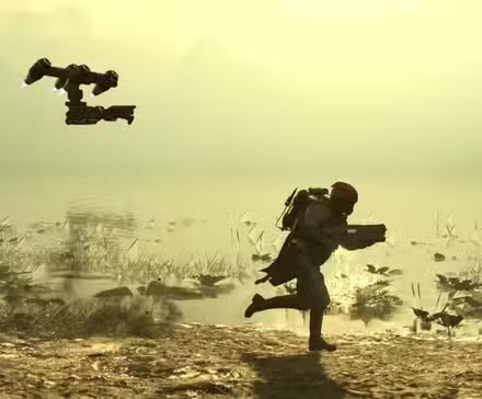 Helldivers 2 in-game action