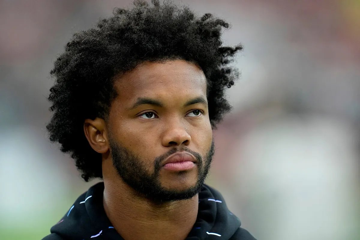 Kyler Murray on the field, potentially hinting at a Raiders future