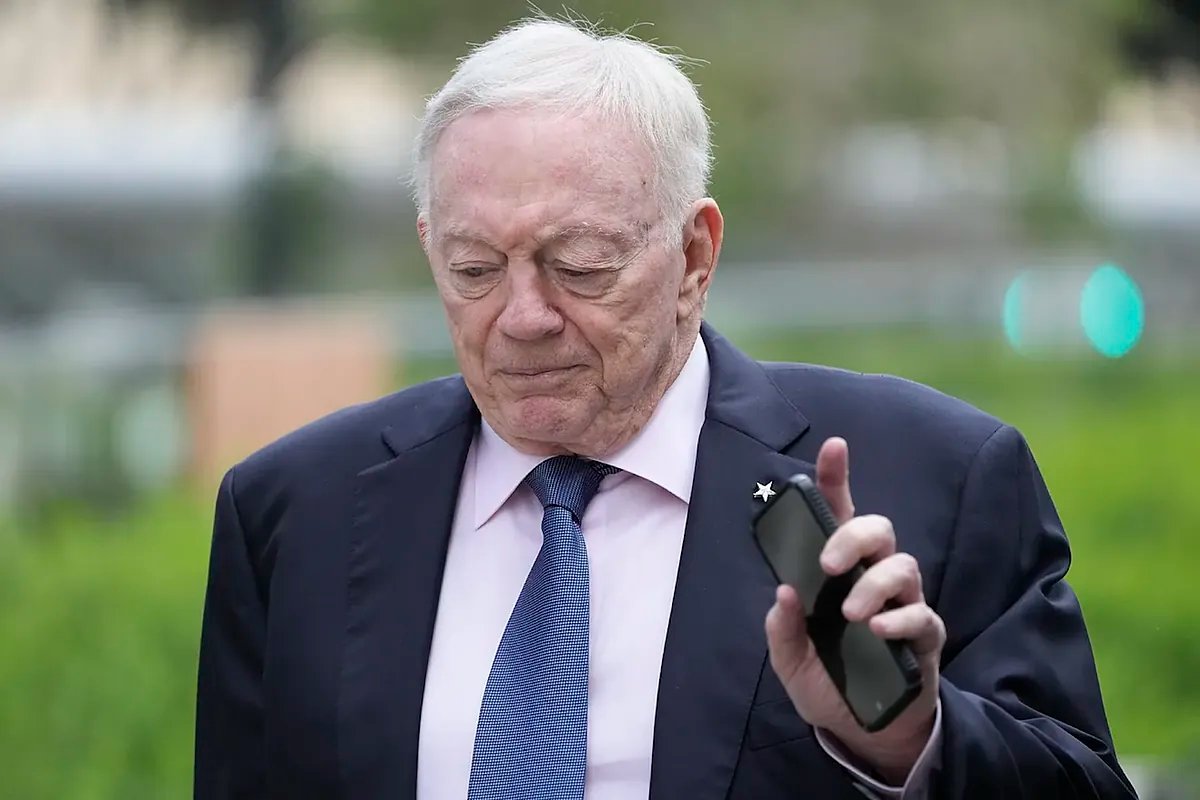 Jerry Jones orchestrating the Quinnen Williams trade, a bold move for the Cowboys.