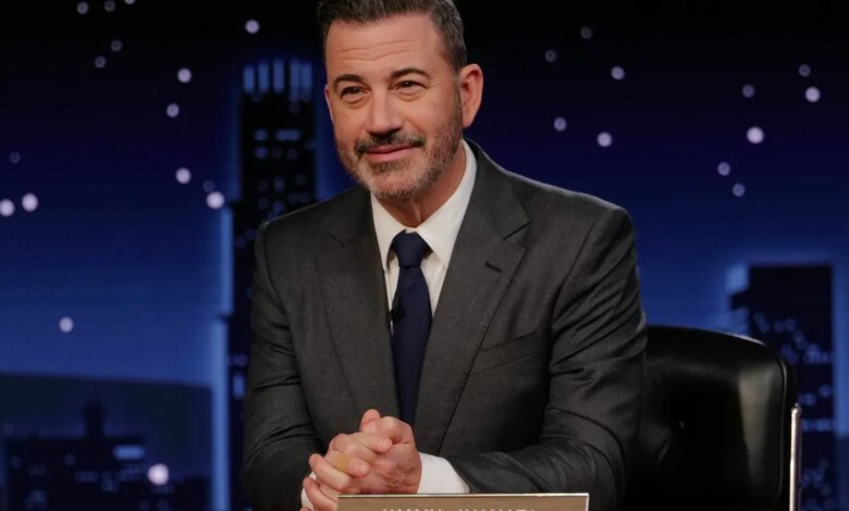 Jimmy Kimmel jabs Trump over Jeffrey Epstein files debate